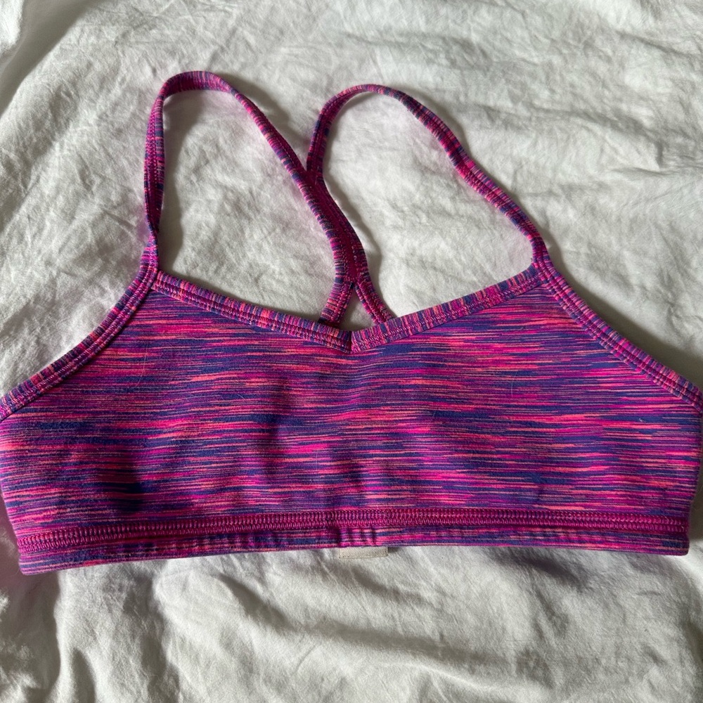 Ivivia kids size 8 sports bras, purple